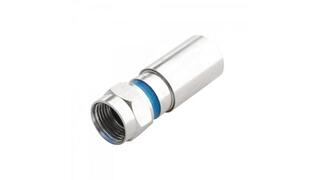 CONECTOR F RG06 ESPECIAL PADRAO PRATA E AZUL